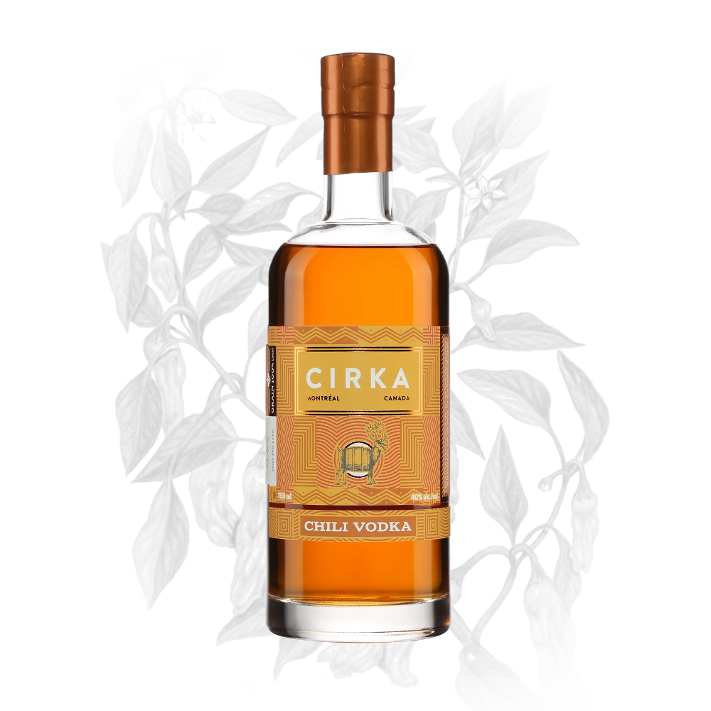Bottle of Cirka Chili Vodka